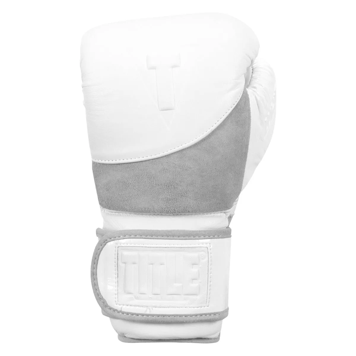 TITLE White Boxing Pro Bag Gloves