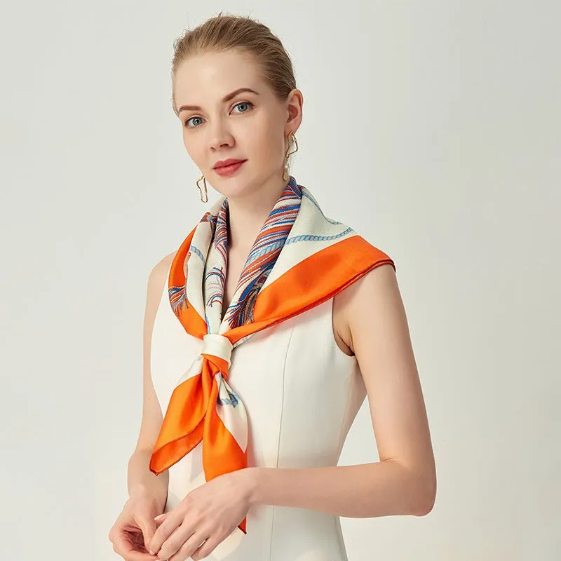 Unique Luxury Art Silk Twill Scarf 90