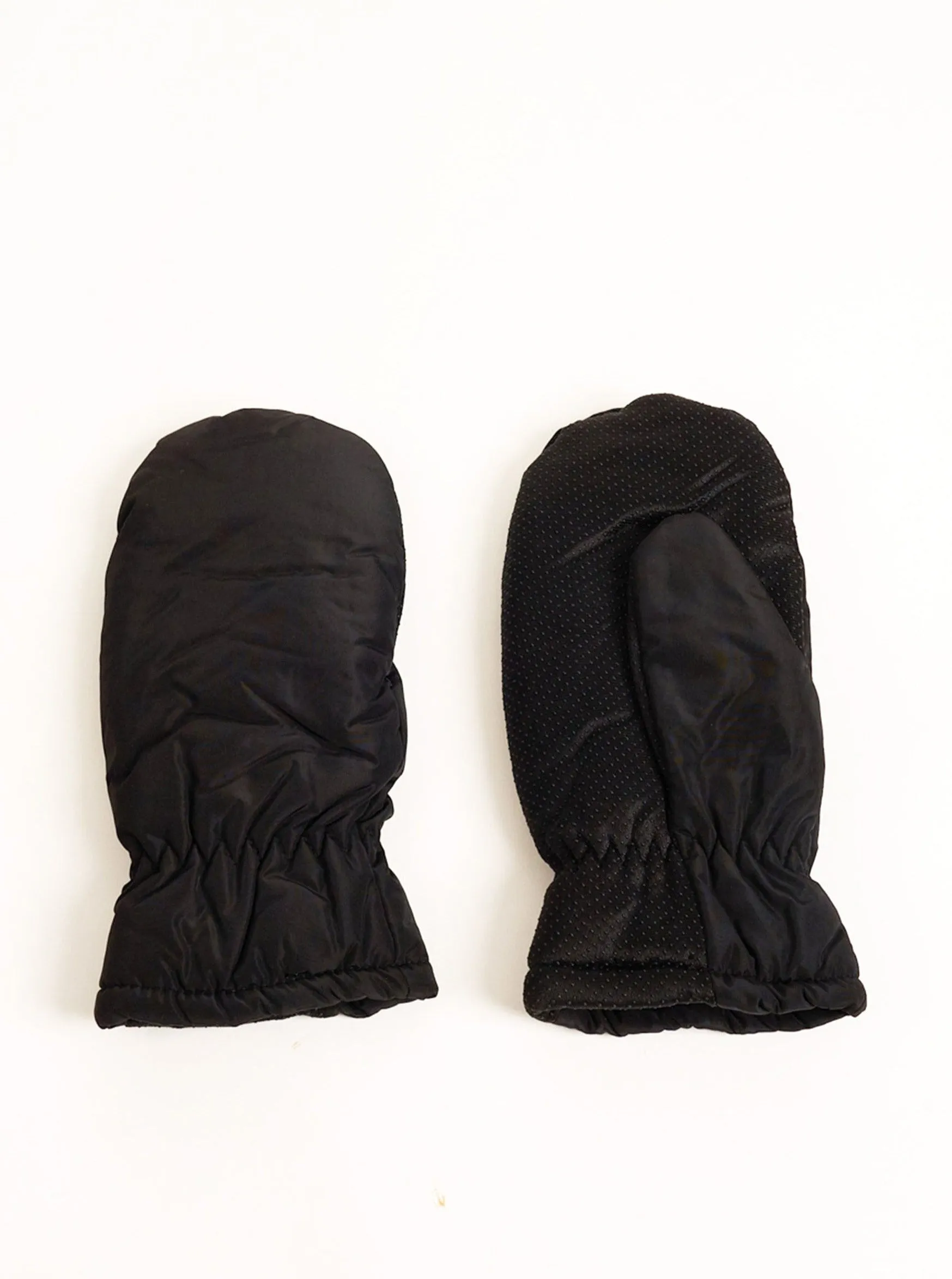 Winter Mittens in Black Nylon